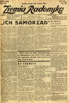 Ziemia Radomska, 1934, R. 7, nr 103