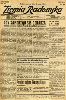 Ziemia Radomska, 1934, R. 7, nr 105