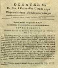 Dziennik Urzędowy Województwa Sandomierskeigo, 1837, nr 5, dod. I