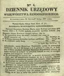 Dziennik Urzędowy Województwa Sandomierskeigo, 1837, nr 6