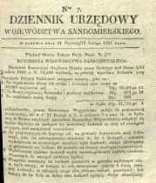 Dziennik Urzędowy Województwa Sandomierskeigo, 1837, nr 7