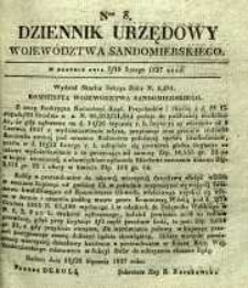 Dziennik Urzędowy Województwa Sandomierskeigo, 1837, nr 8