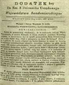 Dziennik Urzędowy Województwa Sandomierskeigo, 1837, nr 8, dod. I