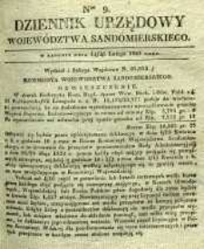 Dziennik Urzędowy Województwa Sandomierskeigo, 1837, nr 9