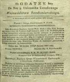 Dziennik Urzędowy Województwa Sandomierskeigo, 1837, nr 9, dod. I