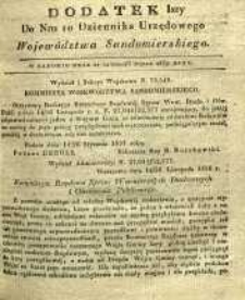 Dziennik Urzędowy Województwa Sandomierskeigo, 1837, nr 10, dod. I
