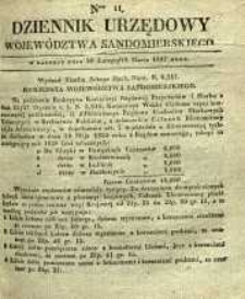 Dziennik Urzędowy Województwa Sandomierskeigo, 1837, nr 11