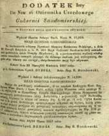 Dziennik Urzędowy Gubernii Sandomierskiej, 1837, nr 16, dod. I