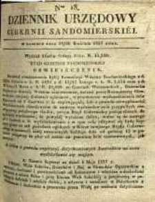Dziennik Urzędowy Gubernii Sandomierskiej, 1837, nr 18