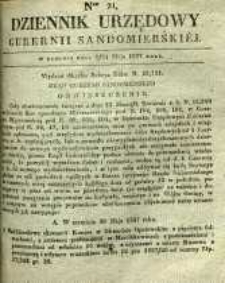 Dziennik Urzędowy Gubernii Sandomierskiej, 1837, nr 21