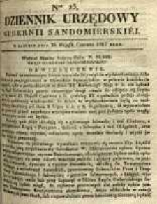 Dziennik Urzędowy Gubernii Sandomierskiej, 1837, nr 23