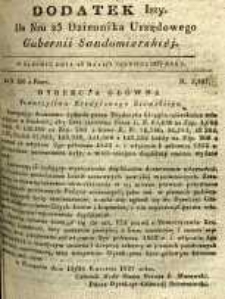 Dziennik Urzędowy Gubernii Sandomierskiej, 1837, nr 23, dod. I