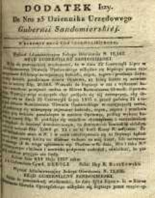 Dziennik Urzędowy Gubernii Sandomierskiej, 1837, nr 25, dod. I