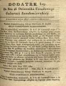 Dziennik Urzędowy Gubernii Sandomierskiej, 1837, nr 26, dod. I