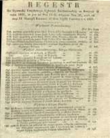 Regestr Do Dzeinnika Urzędowego Gubernii Sandomierskiej za Kwartał II roku 1837, to jest od Nru 14 do włącznie Nru 26, czyli od dnia 2 Kwietnia do dnia 25 Czerwca t. r. 1837