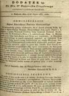 Dziennik Urzędowy Gubernii Sandomierskiej, 1837, nr 29, dod. II