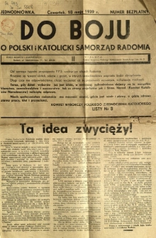 Do boju o polski i katolicki samorząd Radomia