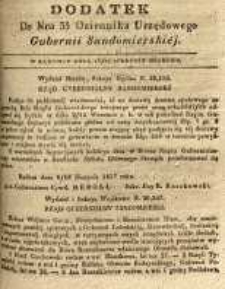 Dziennik Urzędowy Gubernii Sandomierskiej, 1837, nr 35, dod.