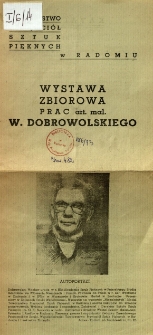 Wystawa zbiorowa prac artysty malarza W. Dobrowolskiego