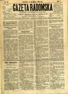 Gazeta Radomska, 1888, R. 5, nr 24