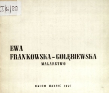 Ewa Frankowska-Gołębiewska : Malarstwo