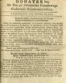Dziennik Urzędowy Gubernii Sandomierskiej, 1837, nr 47, dod. I