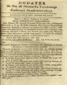 Dziennik Urzędowy Gubernii Sandomierskiej, 1837, nr 48, dod.