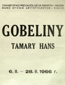 Gobeliny Tamary Hans