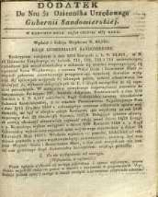 Dziennik Urzędowy Gubernii Sandomierskiej, 1837, nr 52, dod.