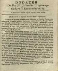 Dziennik Urzędowy Gubernii Sandomierskiej, 1837, nr 53, dod. I