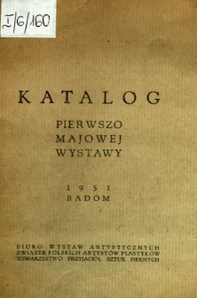 Katalog pierwszo majowej wystawy