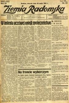 Ziemia Radomska, 1934, R. 7, nr 113