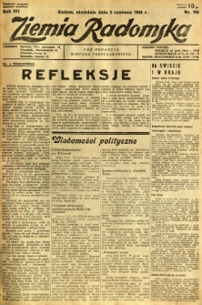 Ziemia Radomska, 1934, R. 7, nr 124