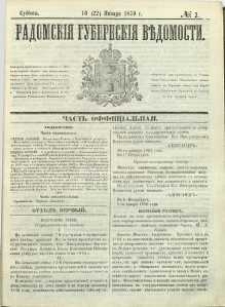Radomskiâ Gubernskiâ Vĕdomosti, 1870, nr 2