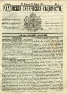 Radomskiâ Gubernskiâ Vĕdomosti, 1871, nr 9