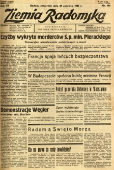 Ziemia Radomska, 1934, R. 7, nr 145