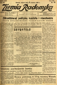 Ziemia Radomska, 1934, R. 7, nr 146