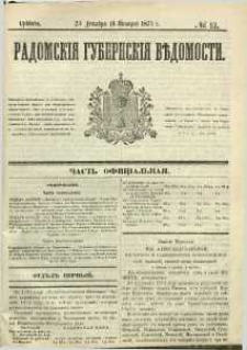 Radomskiâ Gubernskiâ Vĕdomosti, 1871, nr 52