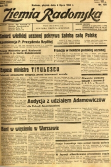 Ziemia Radomska, 1934, R. 7, nr 151