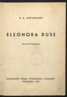 Eleonora Duse : powieść biograficzna