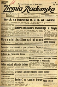 Ziemia Radomska, 1934, R. 7, nr 159