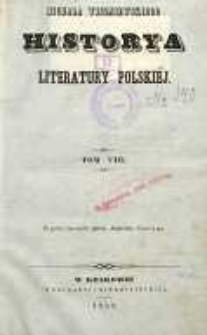 Historya literatury polskiej T. 8