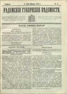 Radomskiâ Gubernskiâ Vĕdomosti, 1872, nr 2