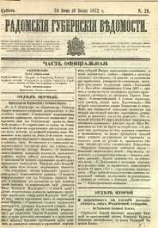 Radomskiâ Gubernskiâ Vĕdomosti, 1872, nr 26