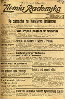 Ziemia Radomska, 1934, R. 7, nr 170