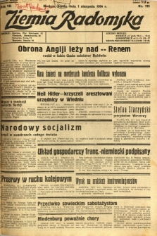 Ziemia Radomska, 1934, R. 7, nr 173