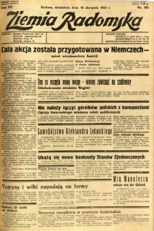 Ziemia Radomska, 1934, R. 7, nr 183