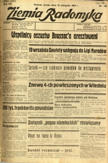 Ziemia Radomska, 1934, R. 7, nr 185