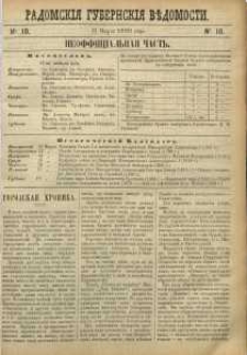 Radomskiâ Gubernskiâ Vĕdomosti, 1889, nr 10, čast́ neofficìal ́naâ