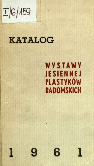 Katalog wystawy jesiennej plastyków radomskich